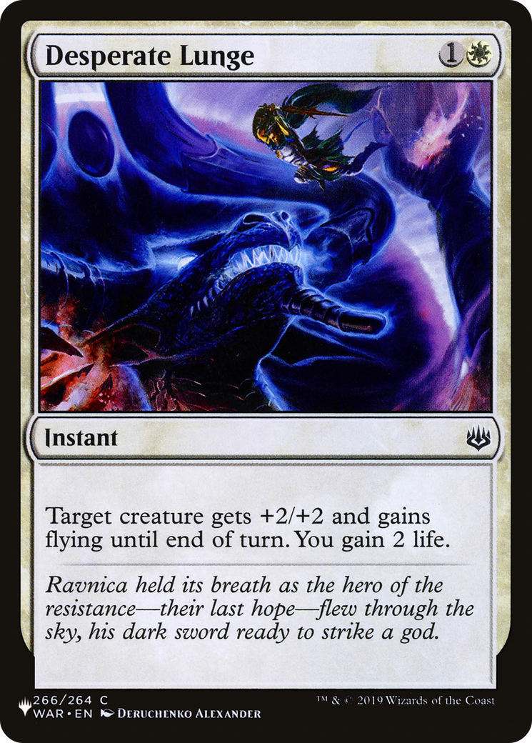 Desperate Lunge (LIST-WAR-266)
