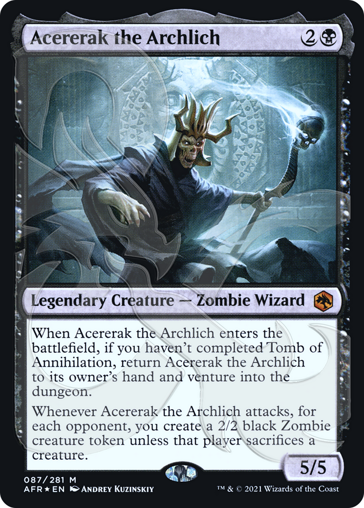 Acererak the Archlich (Ampersand Stamped) (AFR&-87A) (Foil)