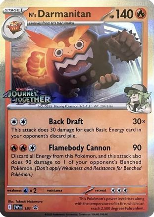 N's Darmanitan (Prerelease) (SVP-181) (Holofoil)
