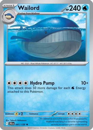 Wailord (JTG-041) (Holofoil)