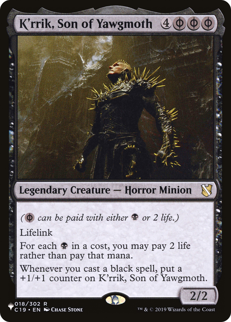 K'rrik, Son of Yawgmoth (LIST-C19-18)
