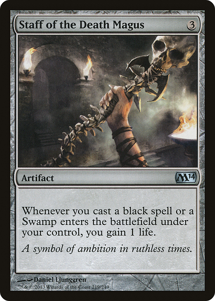 Staff of the Death Magus (M14-219) (Foil)