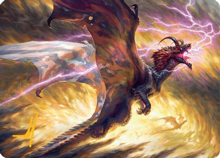 Stormscale Scion Art Card (17/54) (Gold-Stamped Signature) (AATDM-017)