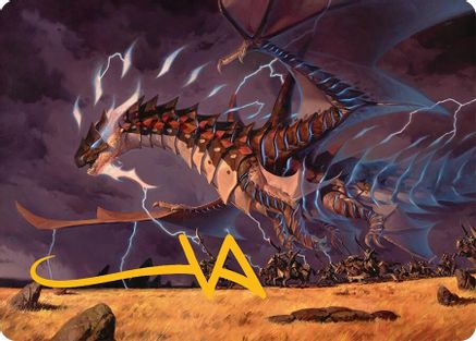 Neriv, Heart of the Storm Art Card (25/54) (Gold-Stamped Signature) (AATDM-025)