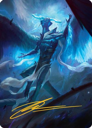 Ugin, Eye of the Storms Art Card (1/54) (Gold-Stamped Signature) (AATDM-001)