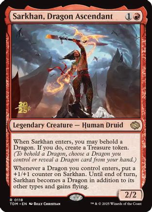 Sarkhan, Dragon Ascendant (PRE-118) (Foil)