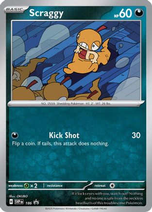 Scraggy (SVP-186) (Holofoil)