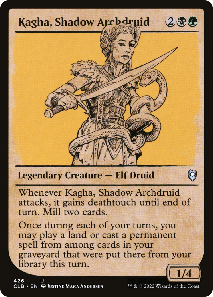 Kagha, Shadow Archdruid (CLB-426) (Showcase) (Foil)