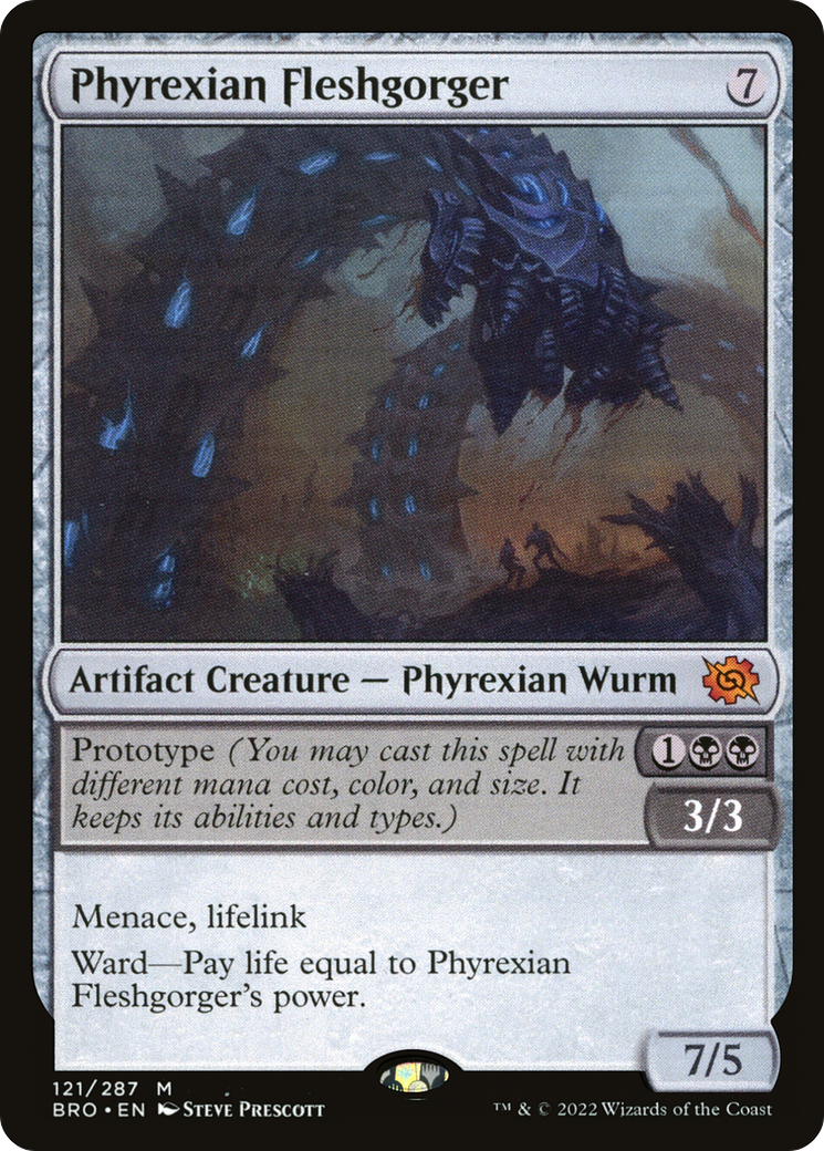 Phyrexian Fleshgorger (BRO-121) (Foil)