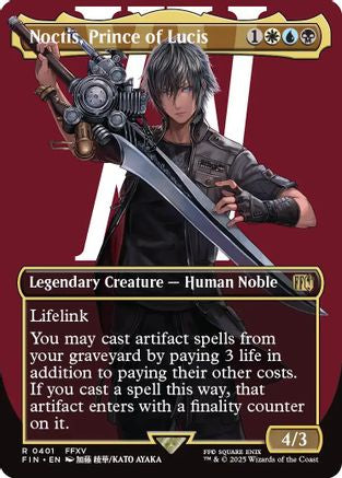 Noctis, Prince of Lucis (FIN-401) (Borderless) (Foil)