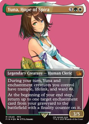 Yuna, Hope of Spira (FIN-548) (Borderless) (Surge Foil)