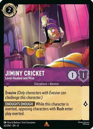Jiminy Cricket - Level-Headed and Wise (8-062)