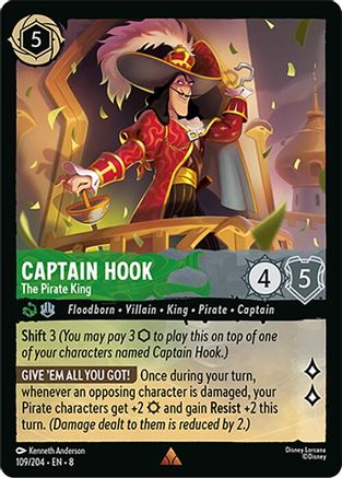 Captain Hook - The Pirate King (8-109) (Cold Foil)