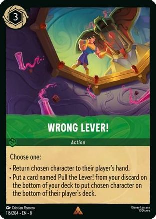 Wrong Lever! (8-116)