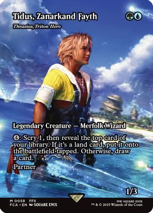 Tidus, Zanarkand Fayth / Thrasios, Triton Hero (FCA-058) (Borderless)