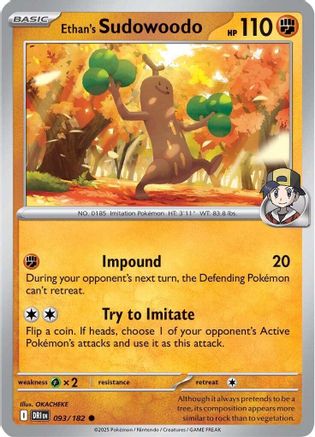 Ethan's Sudowoodo (DRI-093) (Reverse Holofoil)