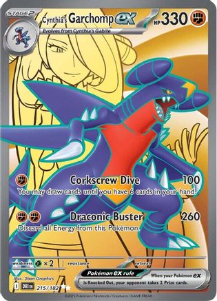 Cynthia's Garchomp ex (DRI-215) (Holofoil)