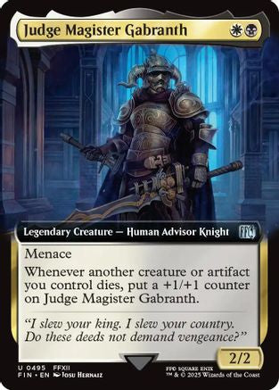 Judge Magister Gabranth (FIN-495) (Extended Art) (Foil)