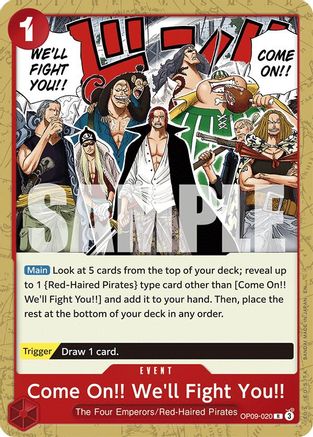 Come On!! We'll Fight You!! (Reprint) (OP09-020)