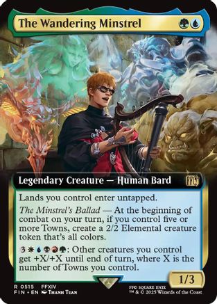 The Wandering Minstrel (FIN-515) (Extended Art) (Foil)