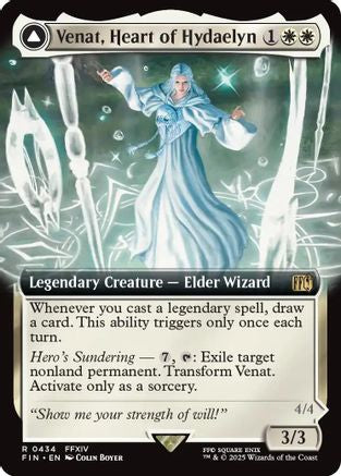 Venat, Heart of Hydaelyn // Hydaelyn, the Mothercrystal (FIN-434) (Extended Art) (Foil)