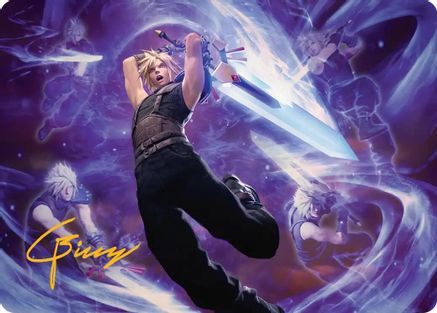 Cloud's Limit Break Art Card (Gold-Stamped Signature) (AAFIN-023)