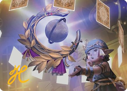 Astrologian's Planisphere Art Card (Gold-Stamped Signature) (AAFIN-004)