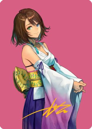 Yuna, Hope of Spira Art Card (Gold-Stamped Signature) (AAFIN-048)