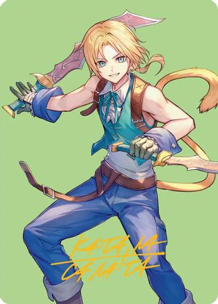 Zidane, Tantalus Thief Art Card (Gold-Stamped Signature) (AAFIN-049)