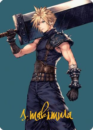 Cloud, Ex-SOLDIER Art Card (Gold-Stamped Signature) (AAFIN-050)