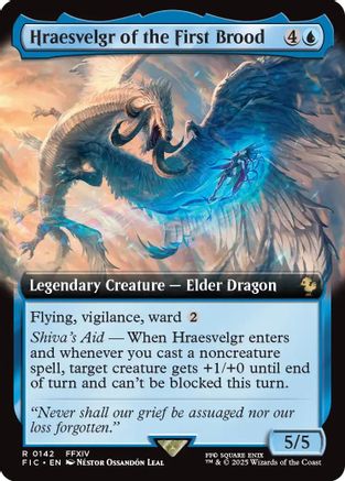 Hraesvelgr of the First Brood (Extended Art) (FIC-142) (Foil)