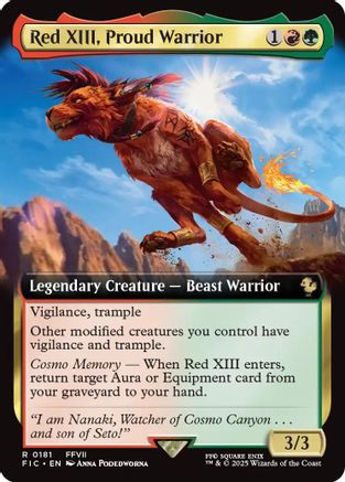 Red XIII, Proud Warrior (Extended Art) (FIC-181)