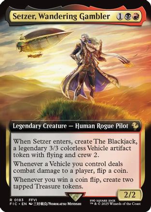 Setzer, Wandering Gambler (Extended Art) (FIC-183)
