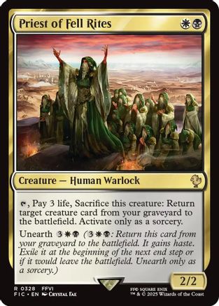 Priest of Fell Rites (Surge Foil) (FIC-328)