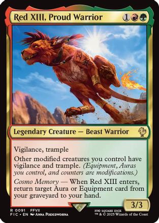 Red XIII, Proud Warrior (Surge Foil) (FIC-091)