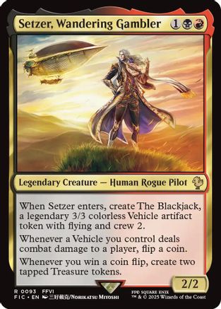 Setzer, Wandering Gambler (Surge Foil) (FIC-093)