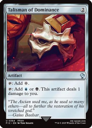 Talisman of Dominance (Surge Foil) (FIC-364)