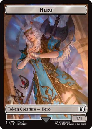 Hero (0009) // Elemental Double-Sided Token (FIN-9 // 21)