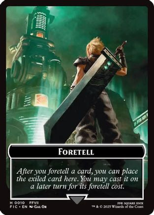 Foretell // Treasure Double-Sided Token (Surge Foil) (FIC-10 // 36)