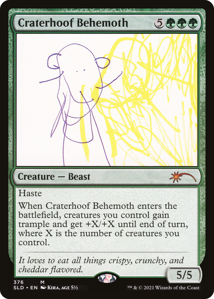 Craterhoof Behemoth (SLD-376) (Foil)