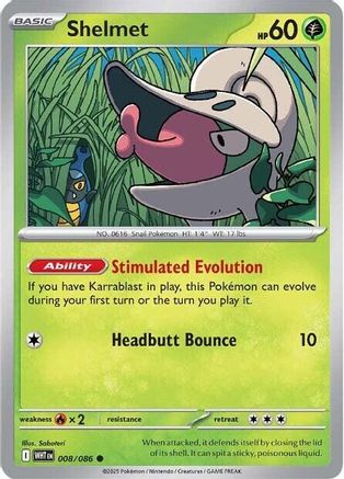 Shelmet (WHT-008) (Reverse Holofoil)