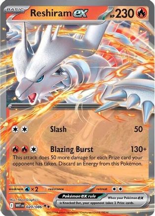Reshiram ex (WHT-020) (Holofoil)