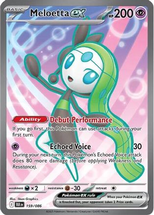 Meloetta ex (BLK-159) (Holofoil)