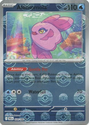 Alomomola (Poke Ball Pattern) (BLK-024) (Holofoil)