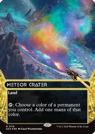 Meteor Crater (0116) (Borderless) (Galaxy Foil) (EOS-116)