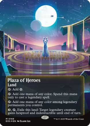 Plaza of Heroes (0168) (Borderless) (Galaxy Foil) (EOS-168)
