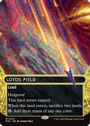 Lotus Field (0023) (Borderless) (EOS-023) (Foil)