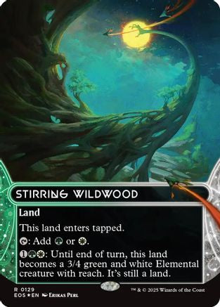 Stirring Wildwood (0129) (Borderless) (Galaxy Foil) (EOS-129)
