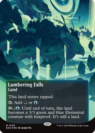 Lumbering Falls (0159) (Borderless) (Galaxy Foil) (EOS-159)