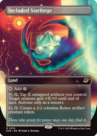Secluded Starforge (Borderless) (EOE-316) (Foil)